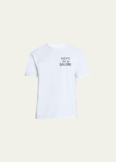 Gallery Department Men's Jersey Logo T-shirt In White