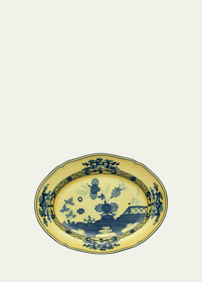 Ginori 1735 Oriente Italiano Oval Platter, Citrino In Yellow