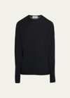 John Smedley Men's Marcus Crew In Black