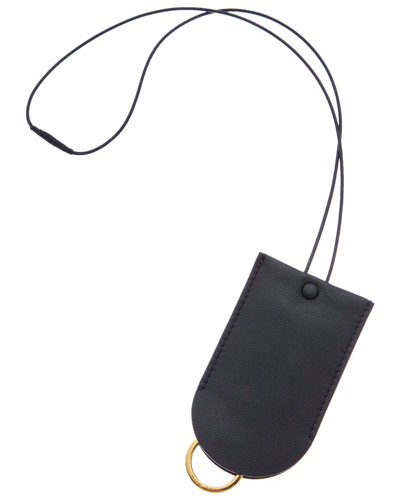 The Row Billy Leather Key Chain In Black