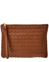 BOTTEGA VENETA BOTTEGA VENETA MEDIUM INTRECCIATO LEATHER POUCH