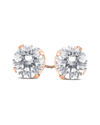 DIAMOND SELECT CUTS 14K ROSE GOLD 2.00 CT. TW. DIAMOND STUDS