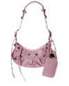 Balenciaga Le Cagole Xs Studded Shoulder Bag In Pink