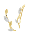 I. Reiss 14k 0.20 Ct. Tw. Diamond Climber Drop Earrings