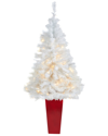 NEARLY NATURAL NEARLY NATURAL 4.5FT WHITE ARTIFICIAL CHRISTMAS TREE