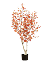 Nearly Natural 5ft Autumn Oak Artificial Tree In Orange