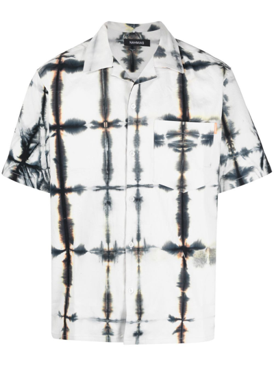 Nahmias Tie-dye Short-sleeve Shirt In Blue