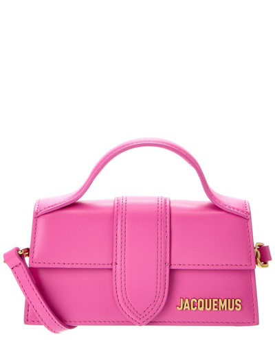 Jacquemus Le Bambino Leather Shoulder Bag In Pink