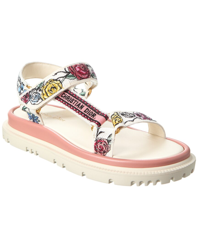 22AW【DIOR】D-Wave Sandal ラムスキン 3color Dior D-wave Canvas Sandal In White | ModeSens