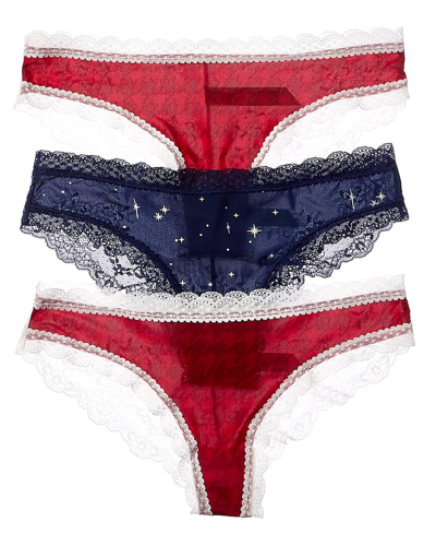 Honeydew Intimates 3pk Aiden Hipster In Red