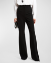 Dolce & Gabbana High-waisted Flared Trousers In Black