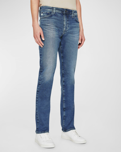 Ag Tellis Logo-patch Straight-leg Jeans In 15 Years