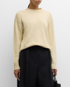 Jil Sander Cashmere Crewneck Sweater In Champagne