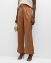 PAIGE MERANO PLEATED WIDE-LEG PANTS