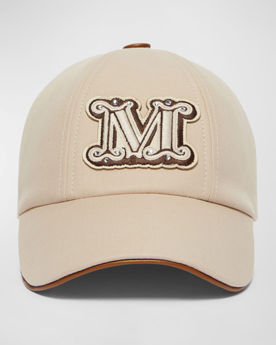 MAX MARA LIBERO MONOGRAM BASEBALL HAT