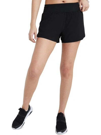 Champion Womens High Rise Comfy Shorts In Black