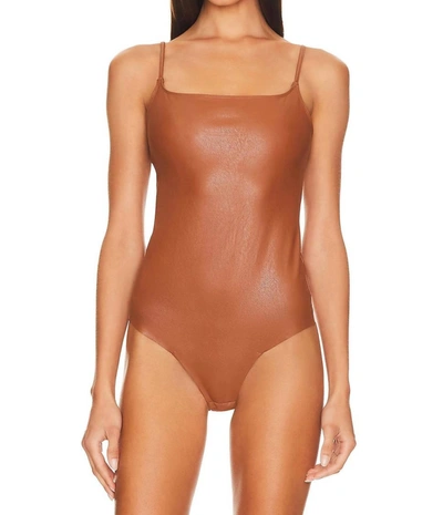 Commando Zone Smoothing Bodysuit In Brown