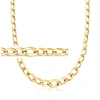 ROSS-SIMONS ITALIAN 18KT YELLOW GOLD GRADUATED CURB-LINK NECKLACE