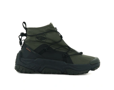 Palladium Off-grid Hi Zip Waterproof Unisex Boots In Green