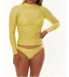 SISSTREVOLUTION SOLID SUNBEAM FULL RASHGUARD IN PINA