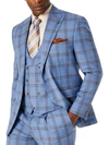 TAYION BY MONTEE HOLLAND MENS PLAID CLASSIC FIT SUIT JACKET
