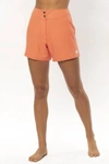 Sisstrevolution Womens Ride The Waves Boardshort 2" Boardshorts In Vibrant Coral In Multi