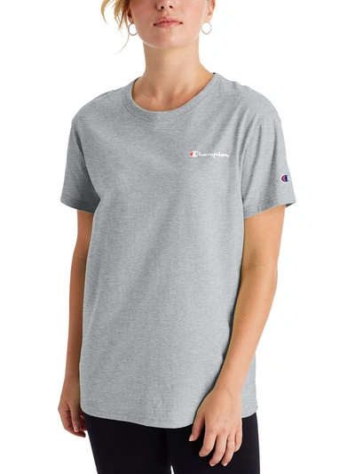 Champion Womens Gym Fitness Shirts & Tops In Grey