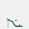 Billini Yasara Block Heeled Mule In Green In Green