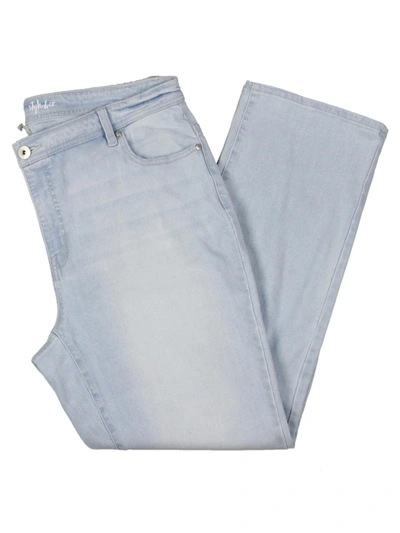 Style & Co Plus Size High-rise Straight-leg Jeans, Created For Macy's In Multi