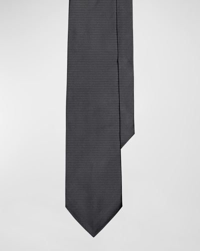 Ralph Lauren Purple Label Men's Peau De Soie Tie In Gray