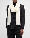 SAINT LAURENT MEN'S YSL STRIPED SMOKING SCARF