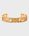 VERSACE GRECA MEDUSA METAL STRASS CUFF BRACELET