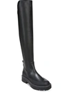 SAM EDELMAN LERUE WOMENS FAUX LEATHER LUG SOLE OVER-THE-KNEE BOOTS