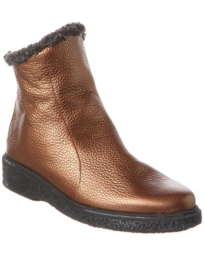 Arche Joely Leather Boot In Gold