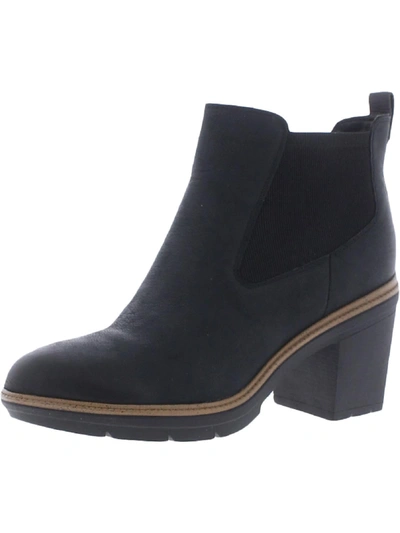 Dr. Scholl's Shoes Wild About Womens Padded Insole Ankle Chelsea Boots In Black