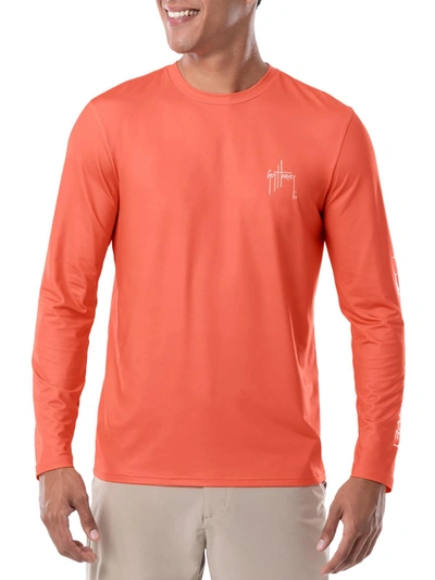 Guy Harvey Mens Logo Lon T-shirt In Multi