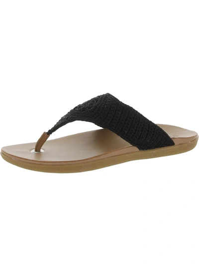 The Sak Womens Thong Flat Flip-flops In Black