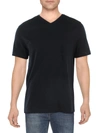 Alfani Men's Regular-fit V-neck Solid Undershirts, Pack Of 4, Created For Macy's In Black