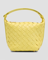 Bottega Veneta Women's Candy Wallace Intrecciato Leather Top-handle Bag In Sherbert-gold