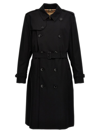 BURBERRY BURBERRY HERITAGE KENSINGTON DOUBLE BREASTED BELTED TRENCH COAT