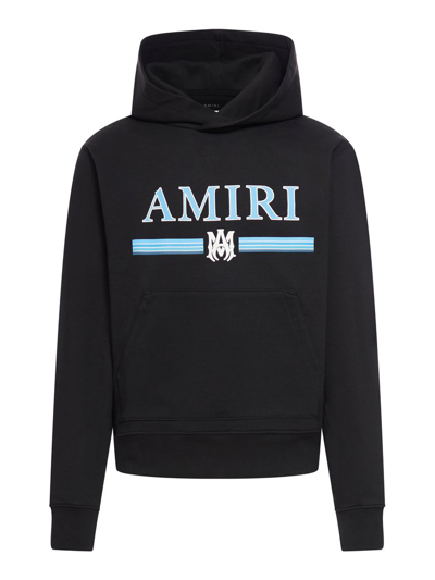 Amiri Logo Printed Hoodie In Black