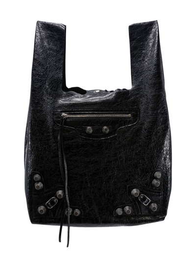 Balenciaga Le Cagole Shopper Bag In Black