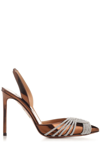 AQUAZZURA AQUAZZURA GATSBY EMBELLISHED SLINGBACK PUMPS