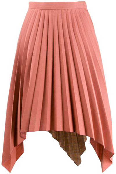 Acne Studios Ilsie Bico Suiting Skirt Clothing In Red