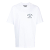 Amiri Global Records-print Cotton T-shirt In White