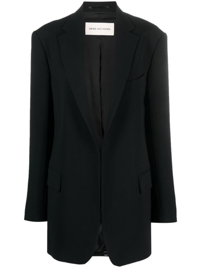 Dries Van Noten 00980-blur 7216 W.w.jacket Clothing In Black