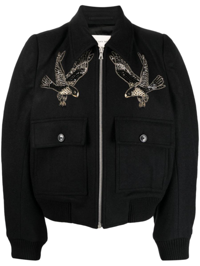 Dries Van Noten 00240-vordelli Emb 7227 M.w.jacket Clothing In Black