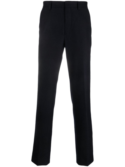 Dries Van Noten Belt Ring Casual Pants In Blue