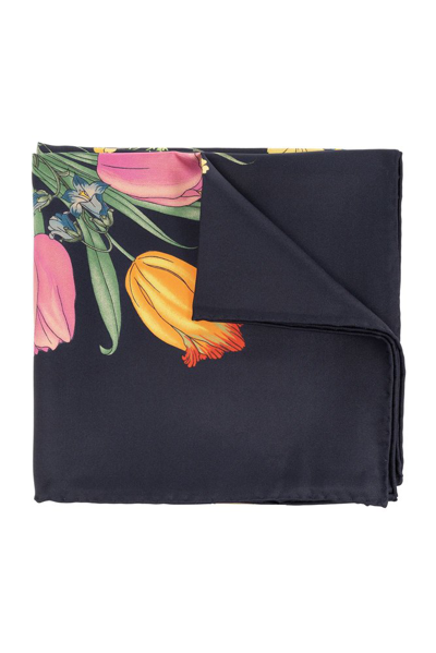 Gucci Floral Printed Scarf In Multi