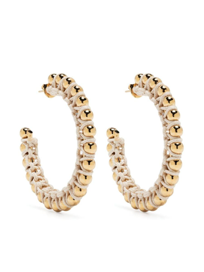Isabel Marant Knotted Hoop Earrings In Blue